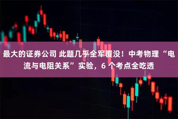 最大的证券公司 此题几乎全军覆没！中考物理 “电流与电阻关系” 实验，6 个考点全吃透